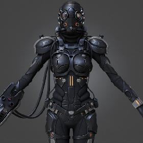 Sci-Fi Cyborg Female